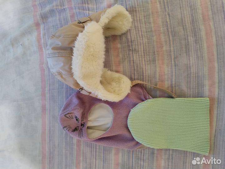 Шапка поздняя осень/еврозима для девочки 2 3 года