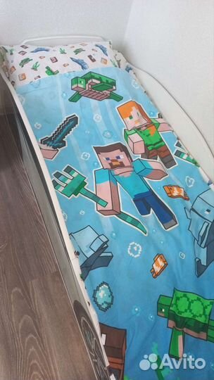Детское постельное белье 160 80 майнкрафт