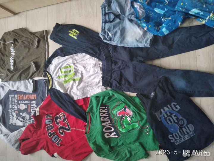 Вещи пакетом на мальчика 122 128
