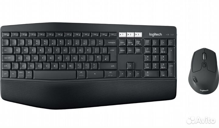 Logitech беспроводная клавиатура +мышь