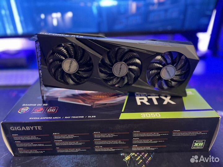 Видеокарта gigabyte GeForce RTX 3050 gaming