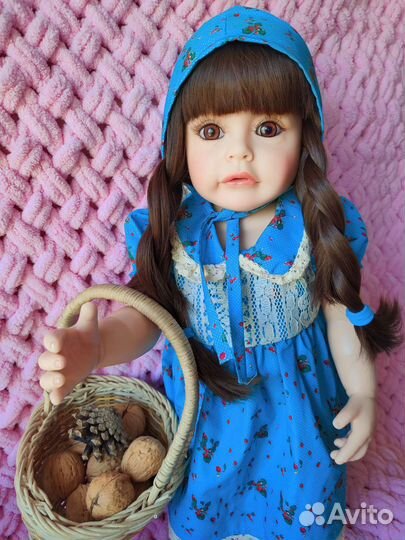 Кукла Реборн силиконовая,55см,можно купать