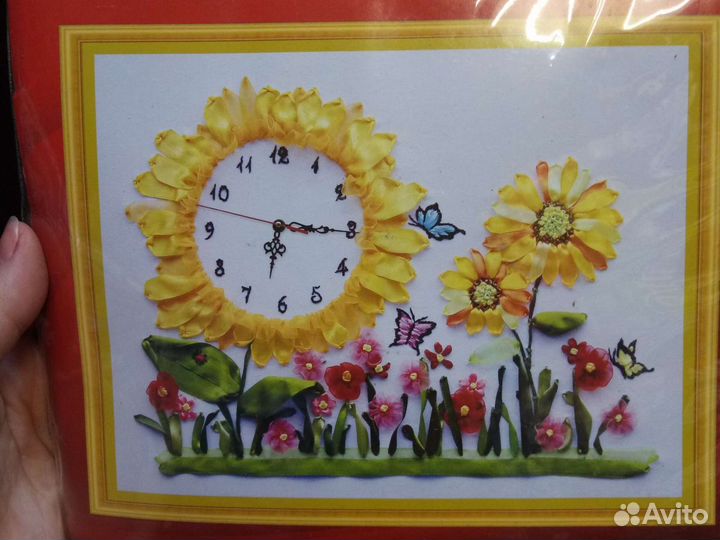 Набор для вышивания подушки лентами