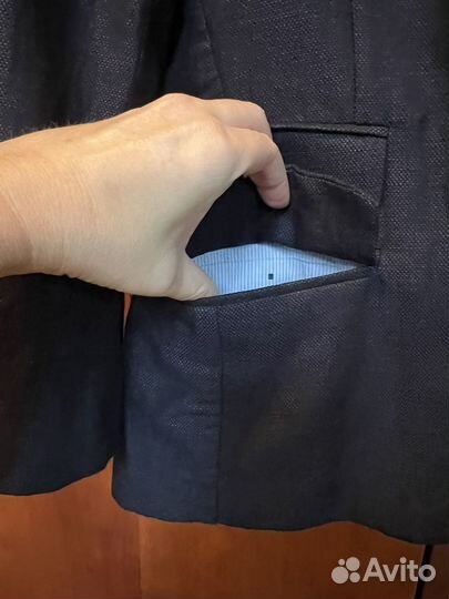 Пиджак школьный для мальчика 146 синий, Gulliver