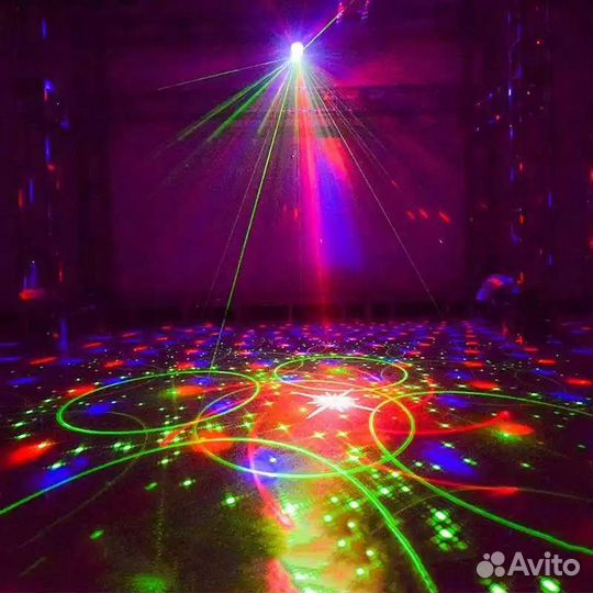 Светомузыка с лазером и пультом