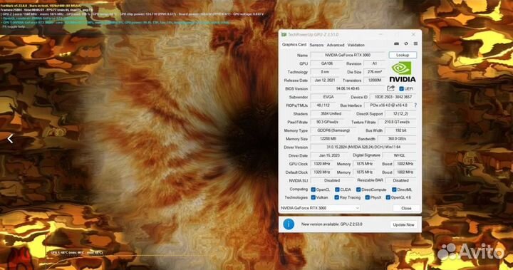 Nvidia Geforce RTX 3060 12Gb evga