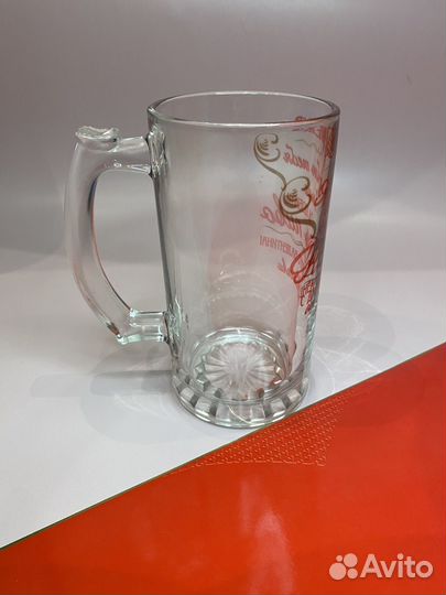 Новая пивная кружка Сереже от Жени на 14 февраля