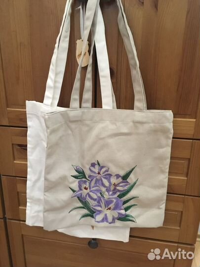 Cумка шоппер с вышивкой