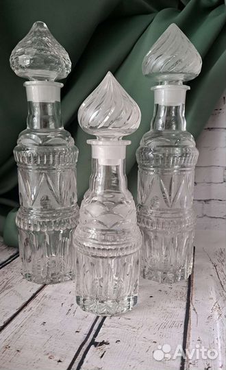 Редкость. Графины, хрустальДятьково, СССР