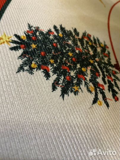 Новогодний коврик под елку 100x100