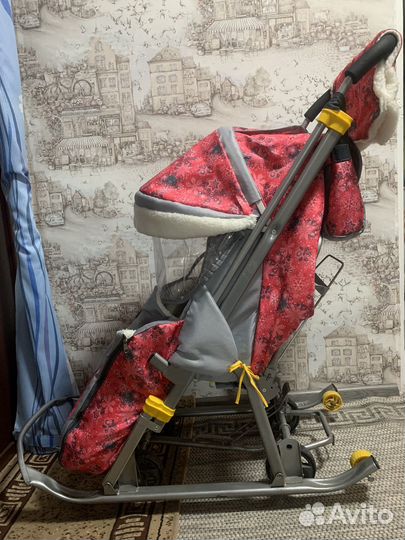 Санки коляска nika