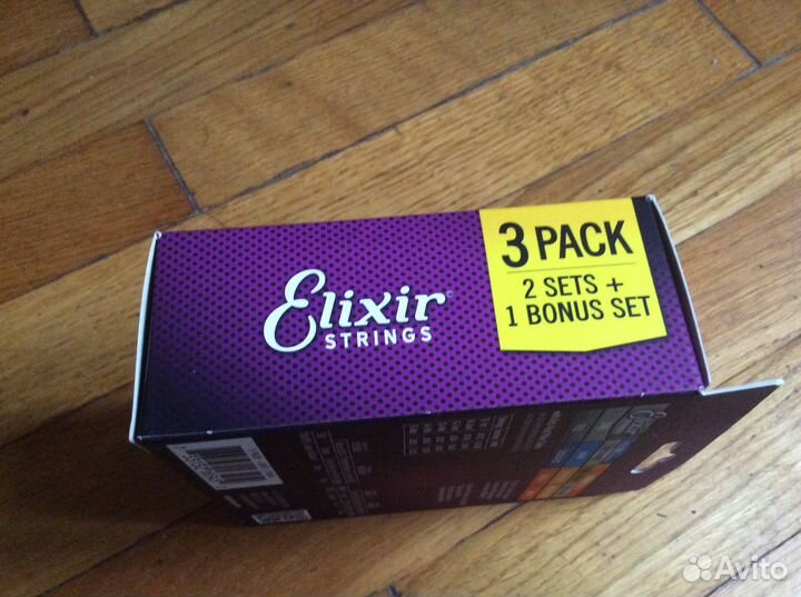 Струны Elixir Акустик nanoweb phoshor bronze 12-53