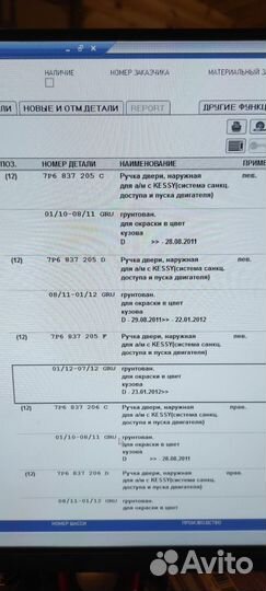 Новые ручки двери Touareg NF