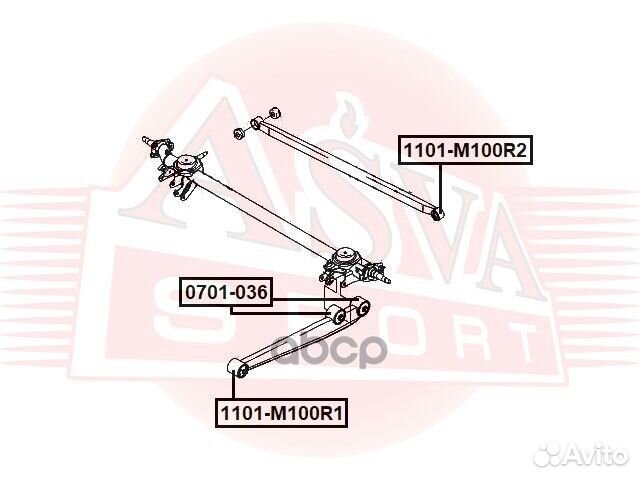 Сайлентблок задней поперечной тяги chevrolet