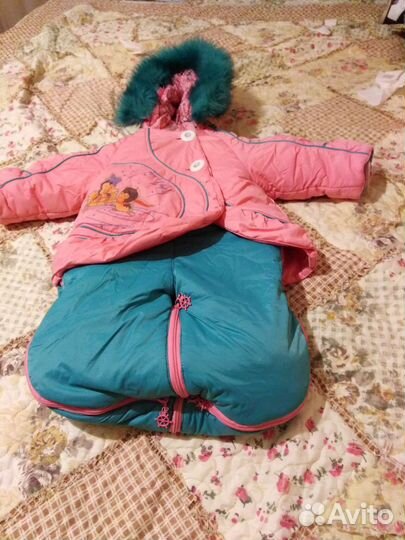 Комбинезон зимний 80 - 86 для девочки