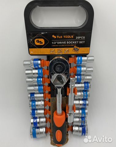 Трещотка с шестигранными головками 1/2 20шт MLG