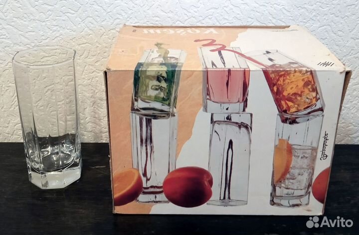 Стаканы стеклянные 6 штук