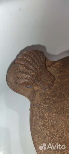 Казан старинный чугунный утятница