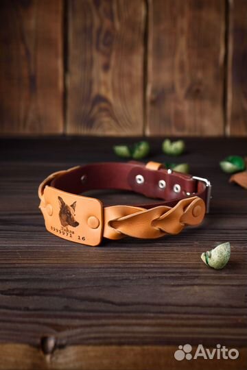 Ошейник для собак ручной работы