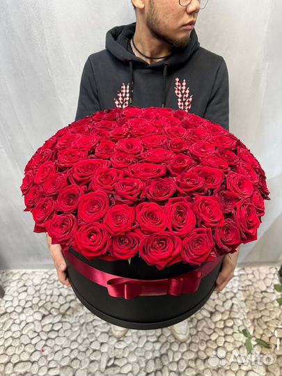 Букет 101 розовая роза