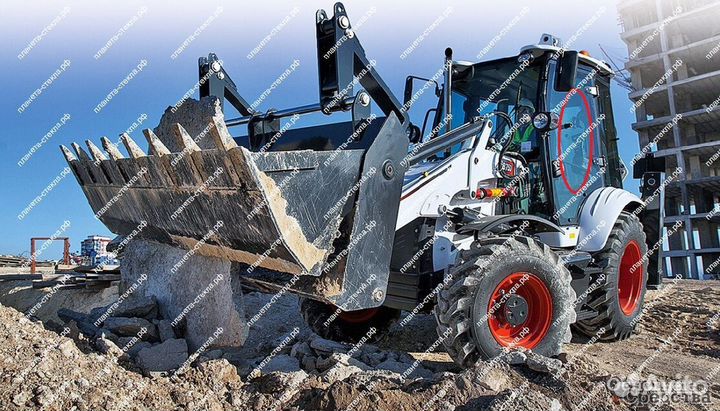 Стекло для экскаватора-погрузчика Bobcat B700/730