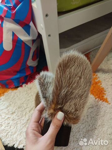 Меховые варежки детские