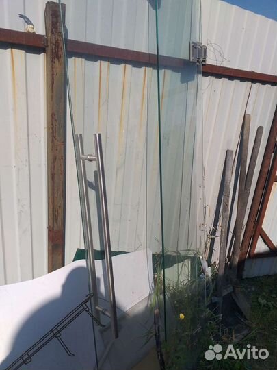 Дверь двойная стеклянная