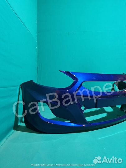 Бампер передний Hyundai Solaris WGM/синий 11г