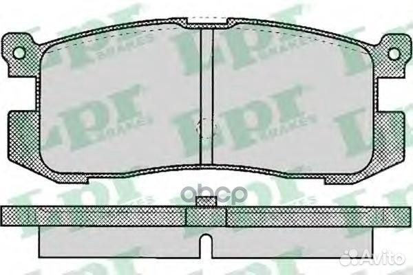 Колодки тормозные mazda 626 1.8-2.2 87-97/ford