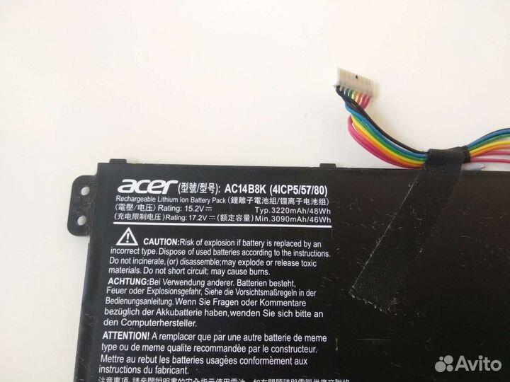 Аккумуляторная батарея для acer as14b8k (б.у)