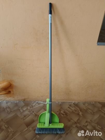 Совок + щётка + метла-щётка с длинной ручкой