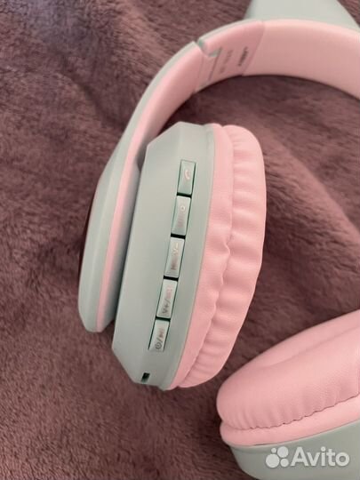 Беспроводные наушники с кошачьими ушками