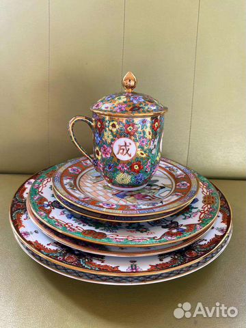 Винтаж фарфор китайские тарелки