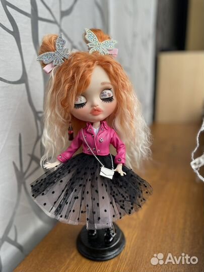 Блайз кукла кастом рыжая лисичка