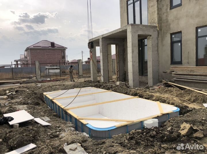 Бассейн для дачи со ступенями 3х6