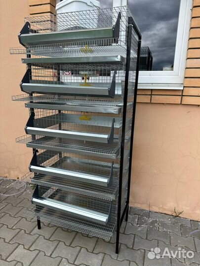 Клетка для 150 перепелов каркасная