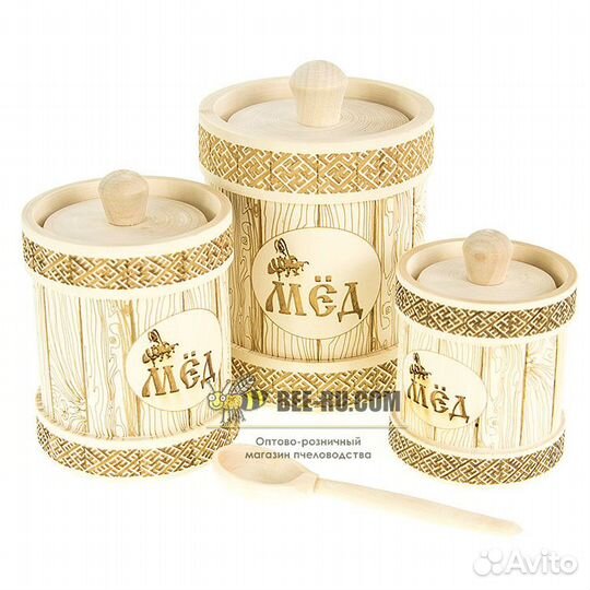 Бочонок для меда Туесок 0.5 кг