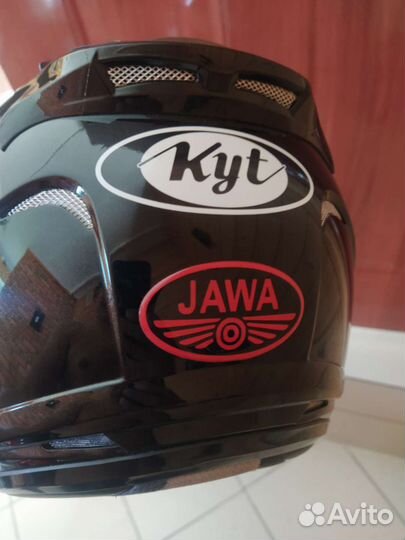 Клубная наклейка jawa на шлем, на авто, на мото