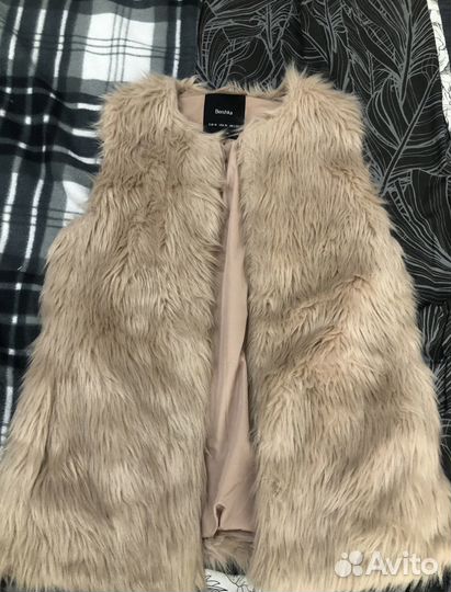 Жилетка эко мех женская