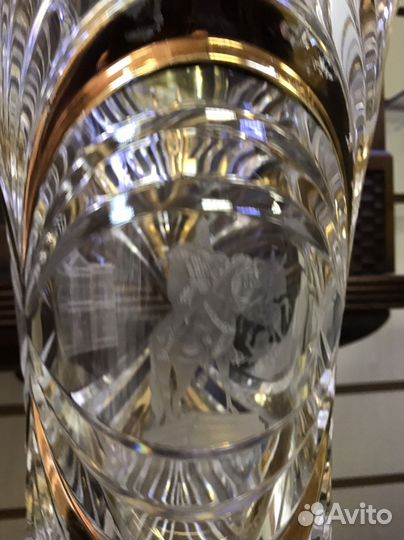 Огромная редкая хрустальная ваза