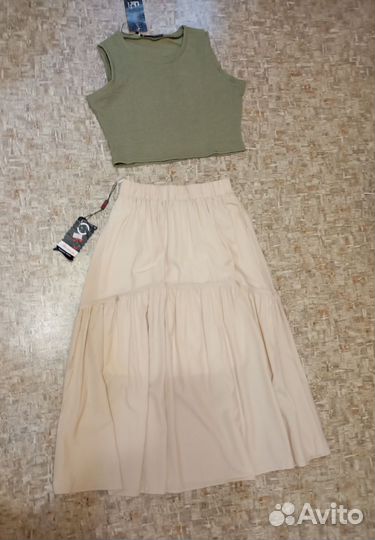 Юбка летняя миди 42 44