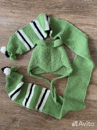 Шапка и шарф вязаные