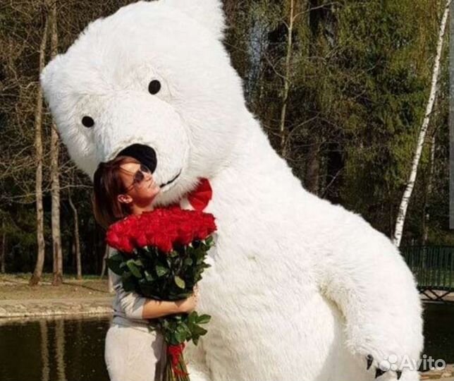 Большой белый мишка Уфа аниматоры фокусы шоу