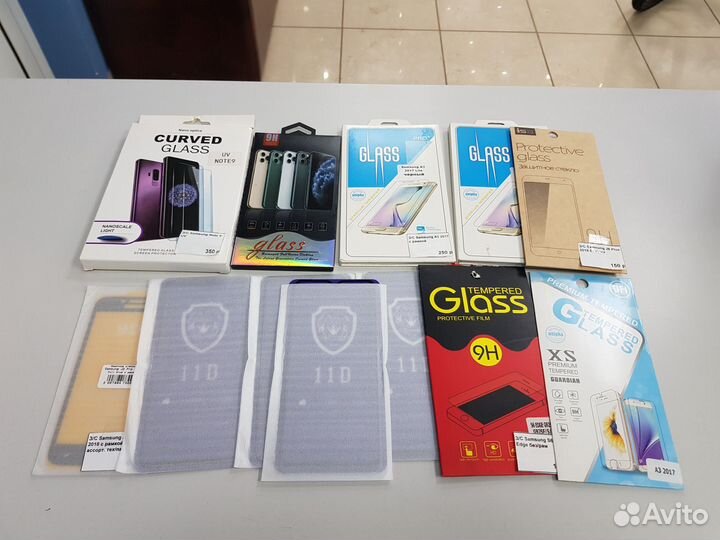 Защитные стёкла на Samsung, Huawei, Xiaomi, Sony