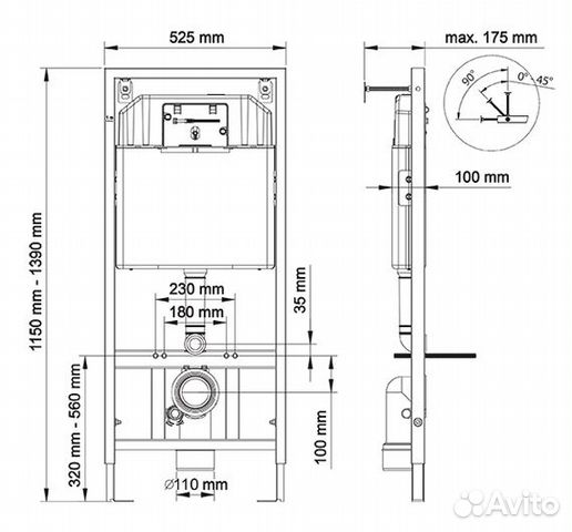 Инсталляции для унитаза Berges Wasserhaus 40241