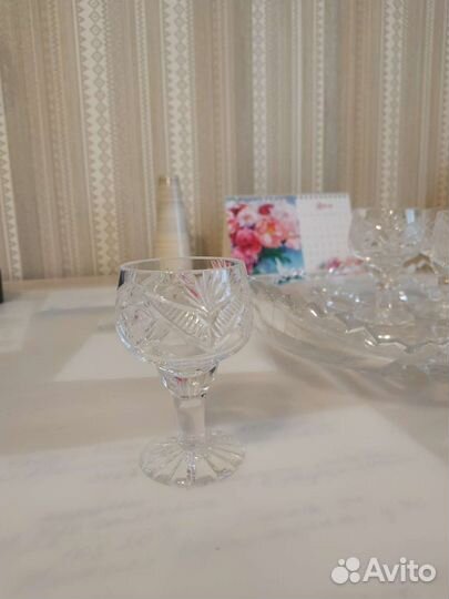 Хрустальные рюмки на ножке СССР