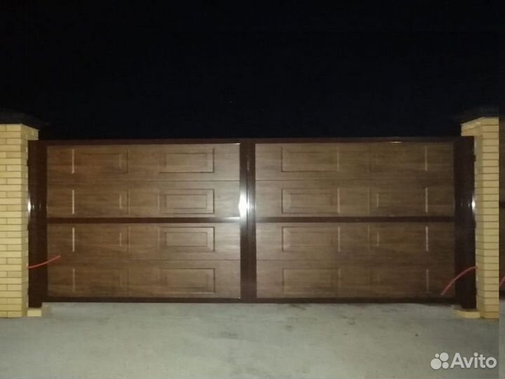 Автоматические распашные ворота с установкой