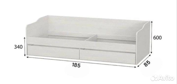 Кровать подростковая 180*80 с матрасом