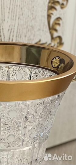 Хрустальная ваза чехия