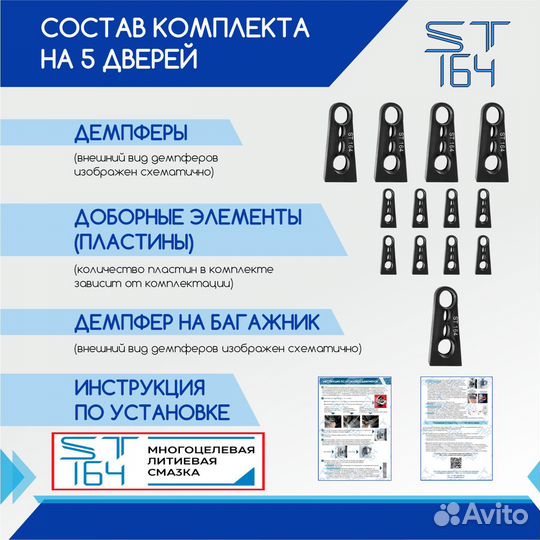 Демпферы замков дверей Renault